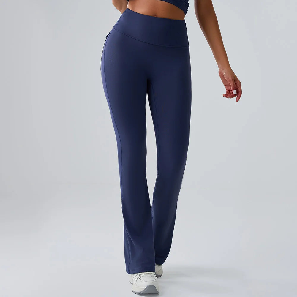 High Waist Flared Yoga Pants for Women
