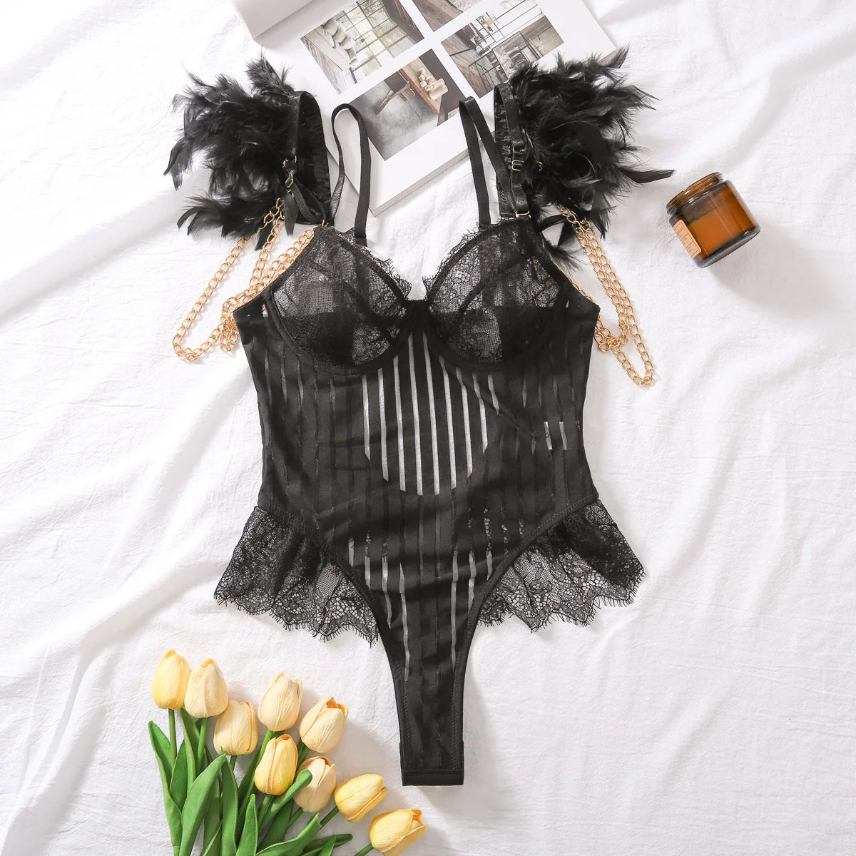 Sexy Lace Bodysuit – One Piece Lingerie for Women