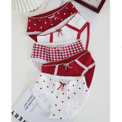 Cute Cotton Mid-Rise Panty Set 3 Pack