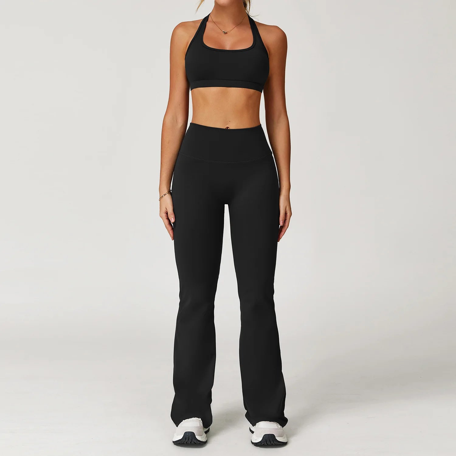 2PCS Women’s Yoga Set – Sports Bra & Shorts Fitness Outfit
