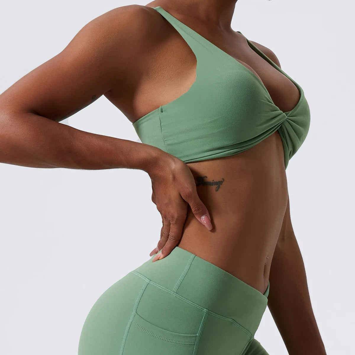 Women’s Shockproof Push-Up Sports Bra – Quick-Dry Gym Crop Top