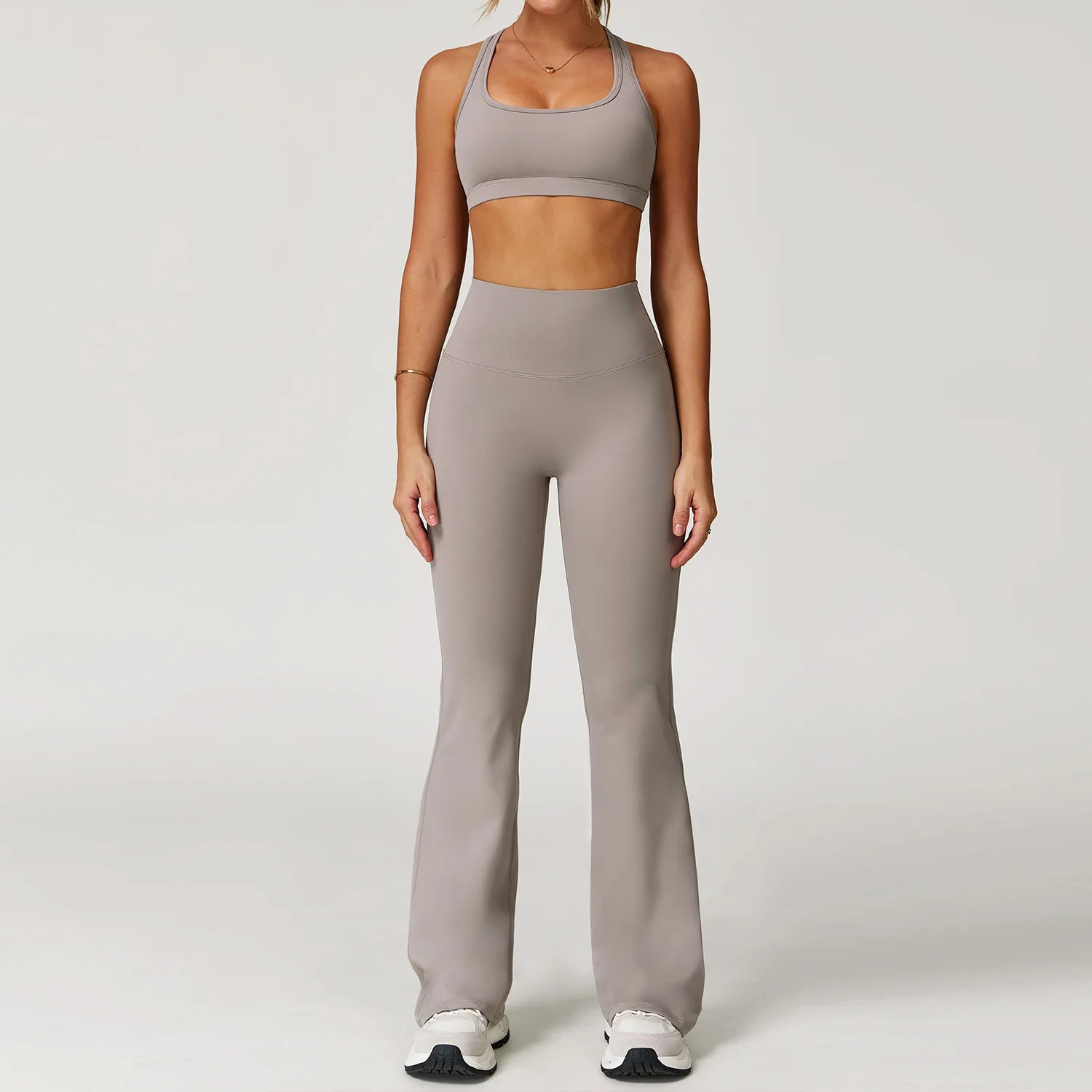 2PCS Women’s Yoga Set – Sports Bra & Shorts Fitness Outfit