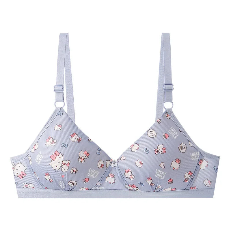 Cute Kawaii Wireless Bra Set
