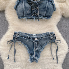 Fashionable women's jeans underwear