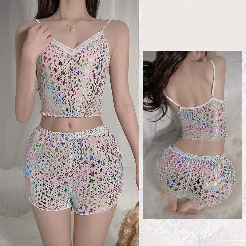 Women’s Sexy Mesh Pajama Set