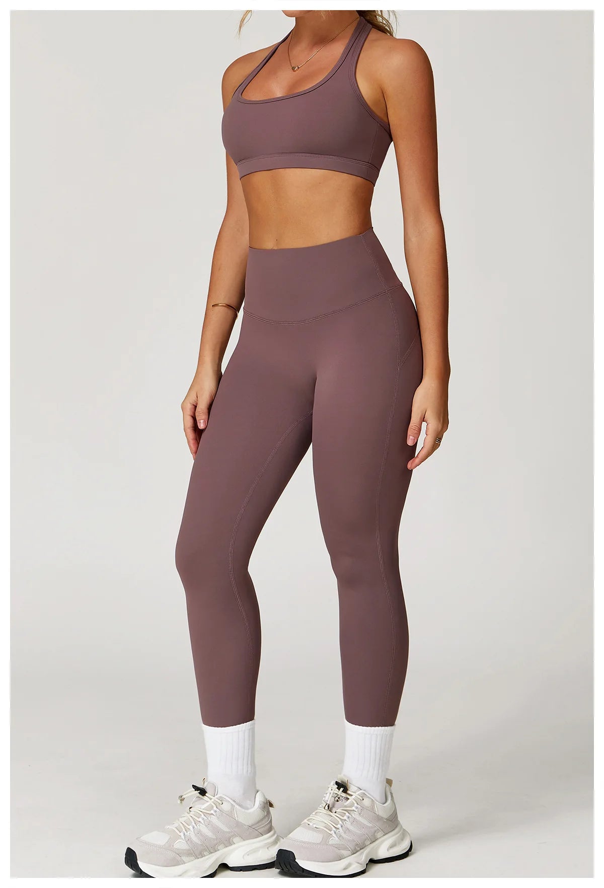 2PCS Women’s Yoga Set – Sports Bra & Shorts Fitness Outfit