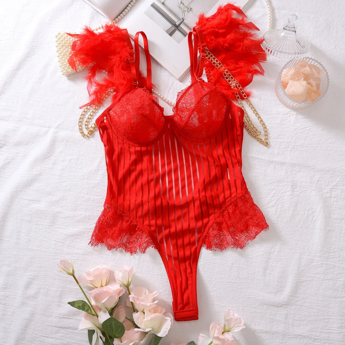 Sexy Lace Bodysuit – One Piece Lingerie for Women