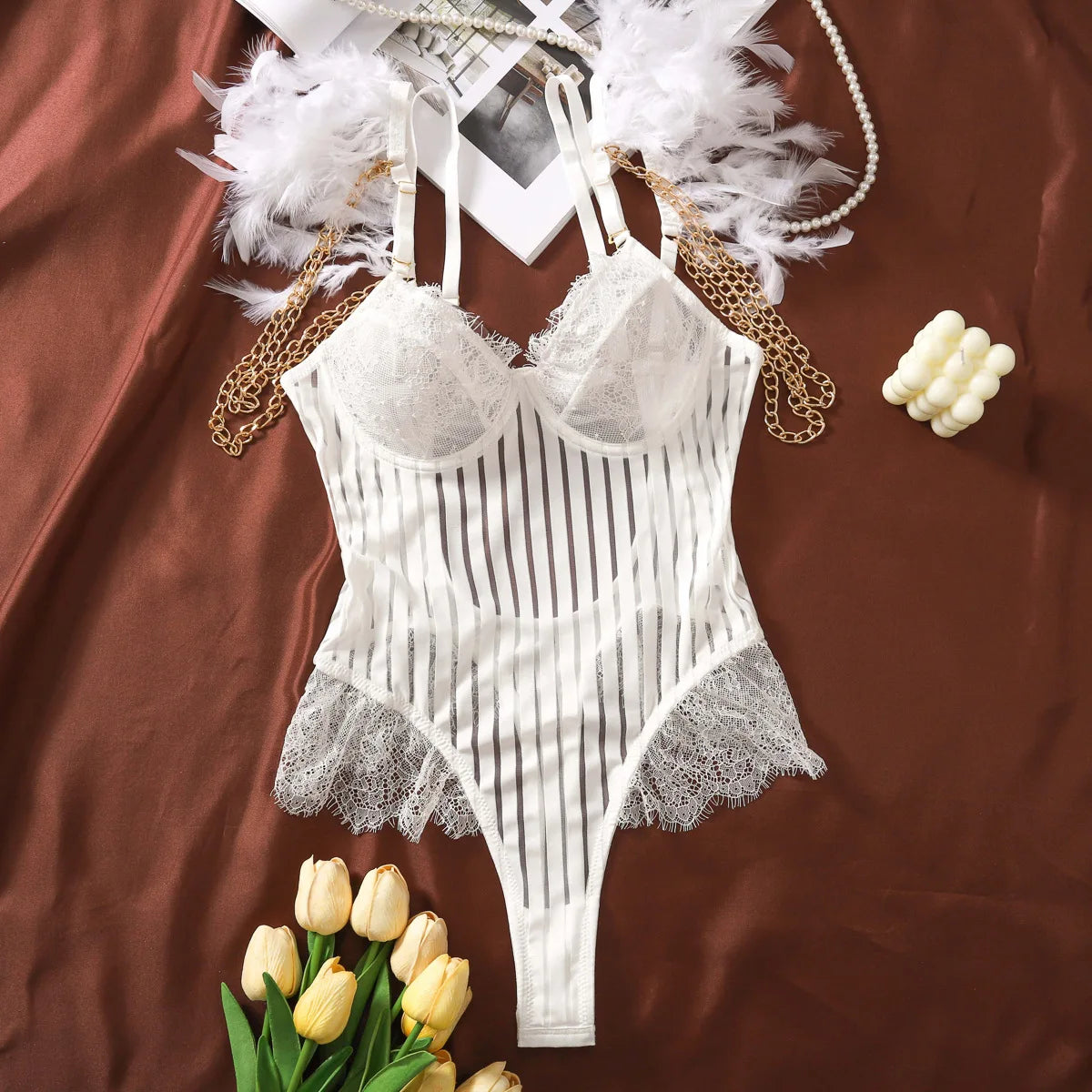 Sexy Lace Bodysuit – One Piece Lingerie for Women