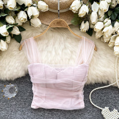 Sweet Gauze Sleeveless Camisole – Korean Streetwear