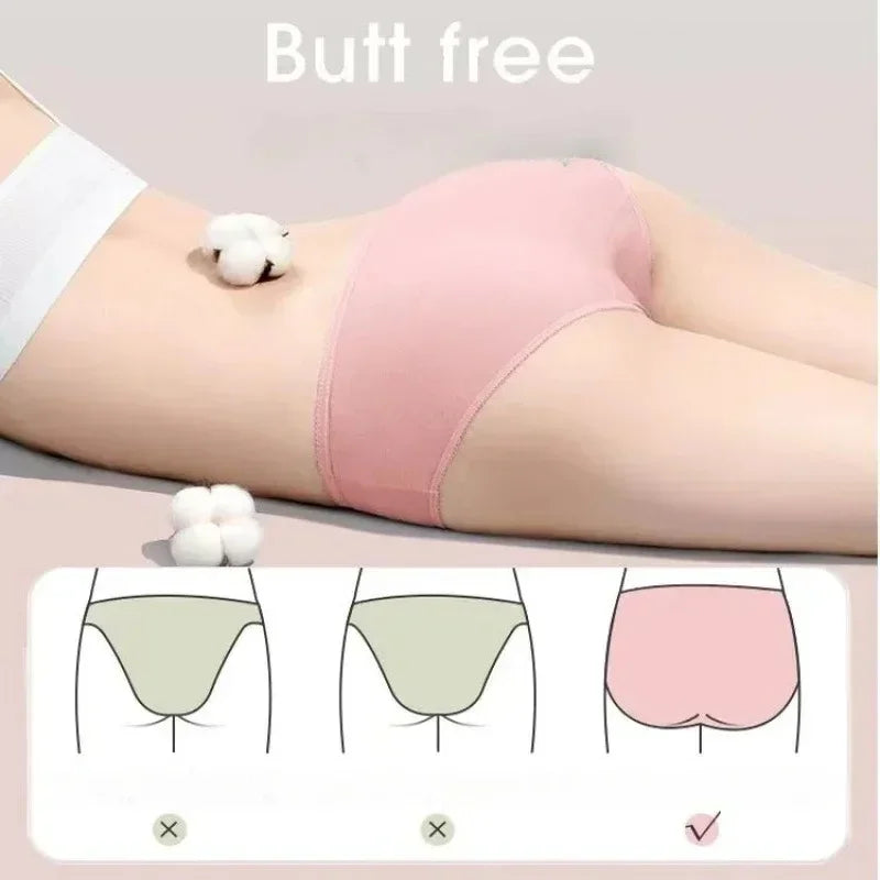 Person wearing a pink bra with a close-up of the product and illustrations below.