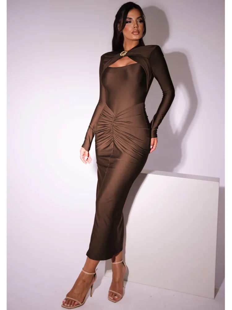 Long Sleeve Evening Dress