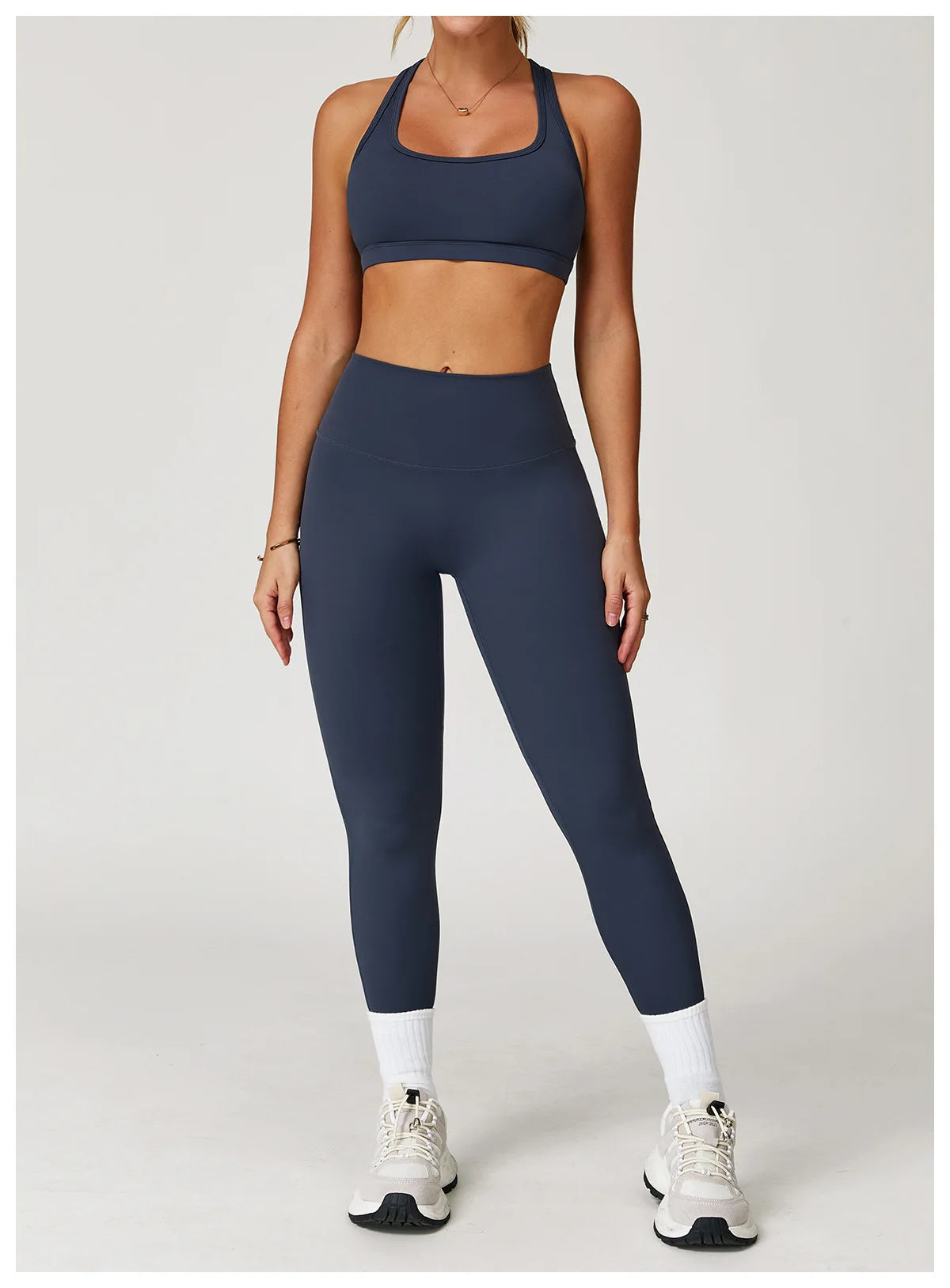 2PCS Women’s Yoga Set – Sports Bra & Shorts Fitness Outfit