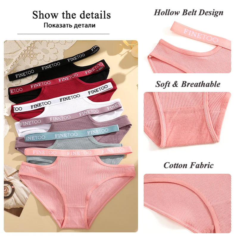 Collection of pink underwear with visible brand name, showing different colors and fabric details.