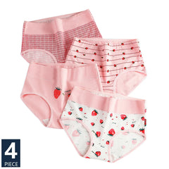 Women Cartoon Shaping Briefs 4pcs