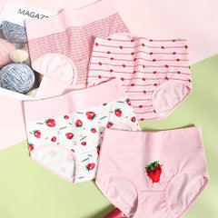 Women Cartoon Shaping Briefs 4pcs
