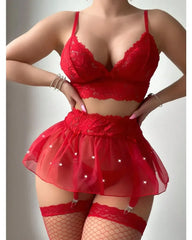 3 Pieces Sexy Lingerie Set