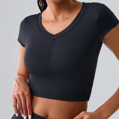 Women’s Short-Sleeved Push-Up Yoga Top