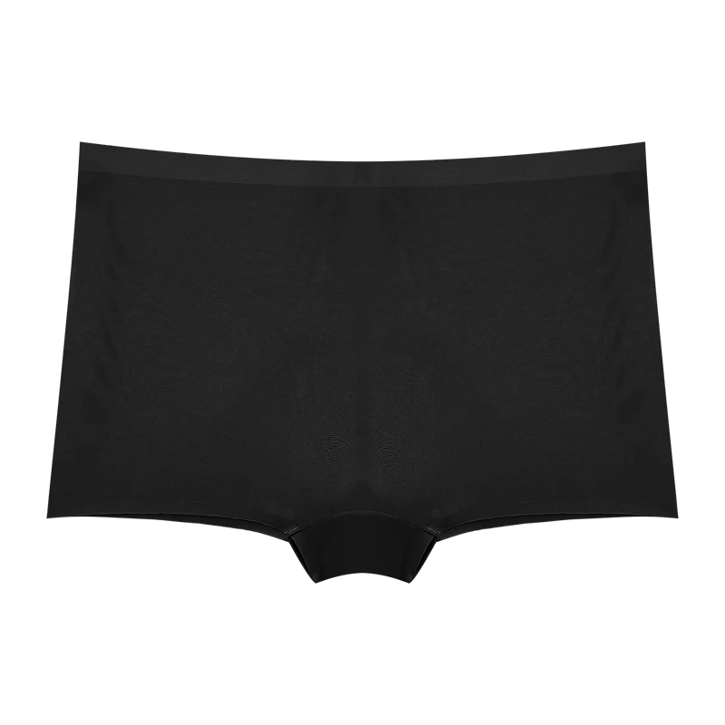 Black underwear on a white background