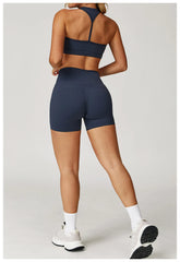 2PCS Women’s Yoga Set – Sports Bra & Shorts Fitness Outfit