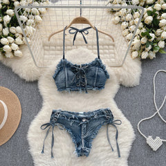 Fashionable women's jeans underwear