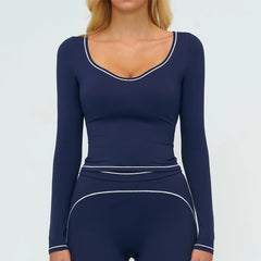 Quick‑Dry Long Sleeve Yoga Top
