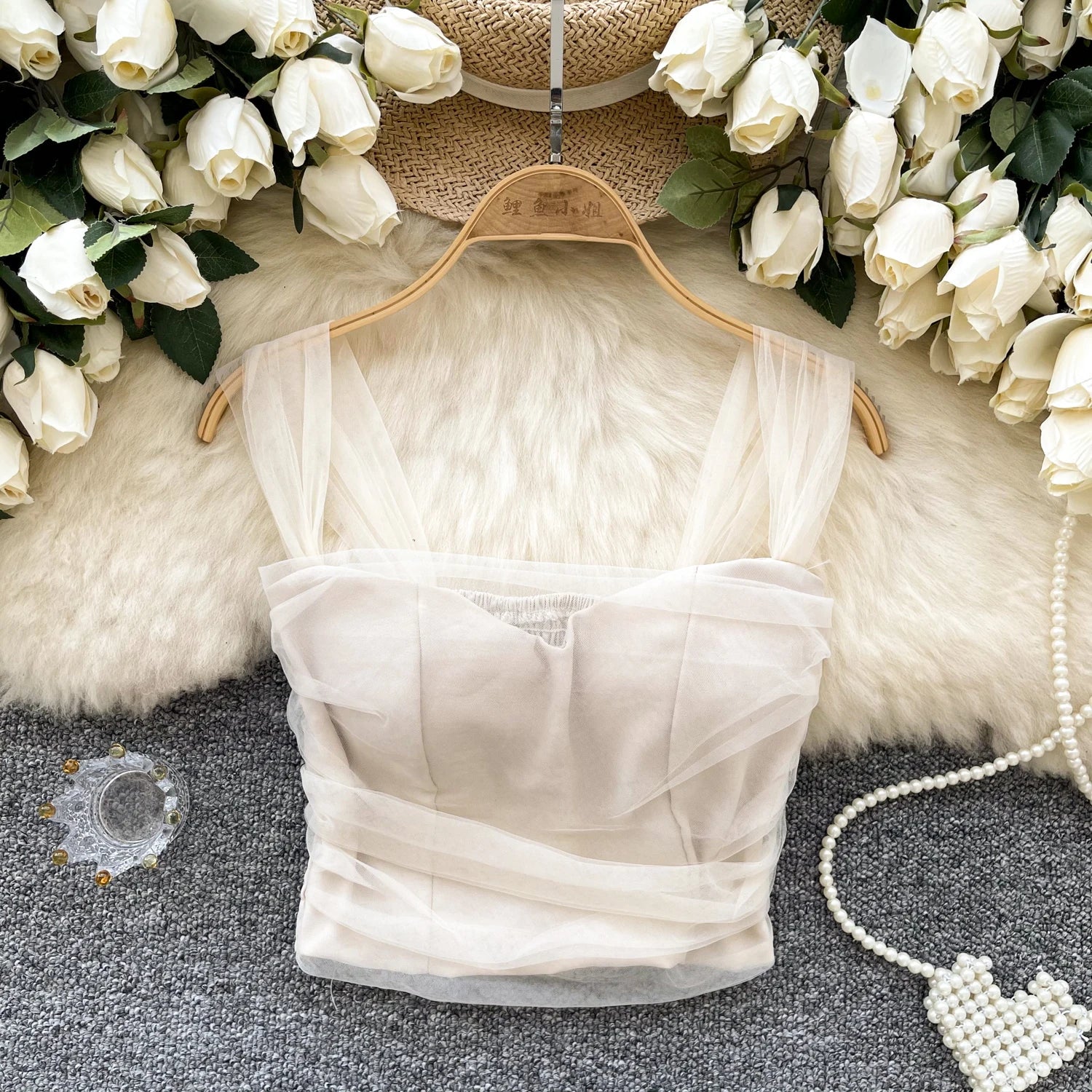 Sweet Gauze Sleeveless Camisole – Korean Streetwear