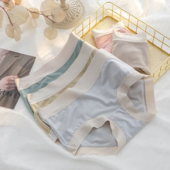 Ruffle Edge Mid-Rise Cotton Briefs 4-Pack