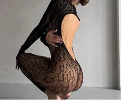 Chic Mesh Leopard Bodysuit