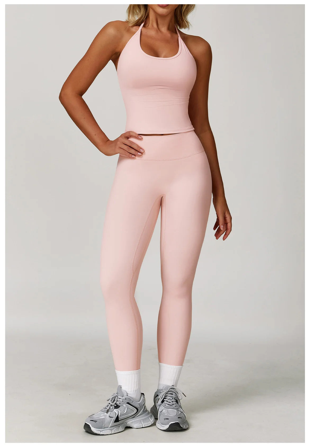 Women’s 2-Piece Yoga Set – Bell-Bottom Pants & Sports Bra