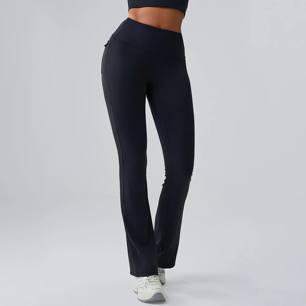 High Waist Flared Yoga Pants for Women