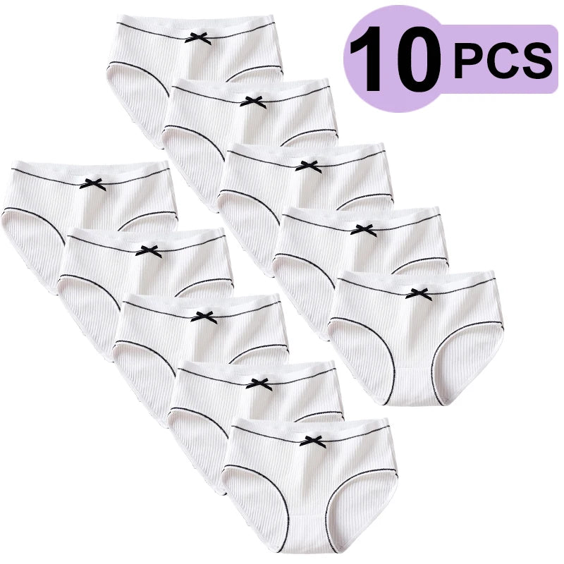 Cotton Girls' Briefs Pack 5-To-10 Pieces