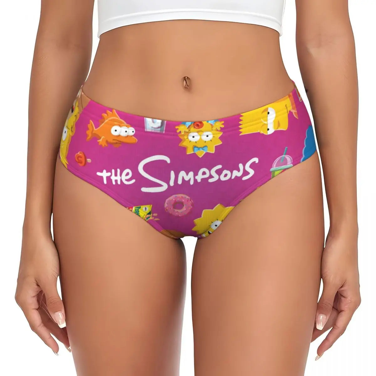 Cartoon Print Breathable Cotton Briefs