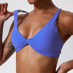 Women’s Shockproof Push-Up Sports Bra – Quick-Dry Gym Crop Top