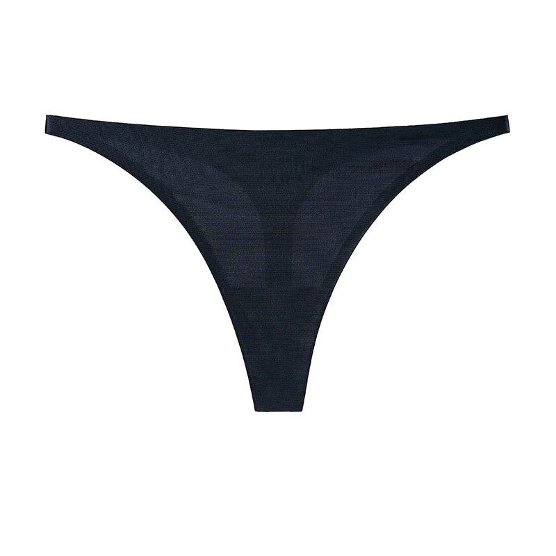 Ice Silk Seamless Low-Rise G-String Thong