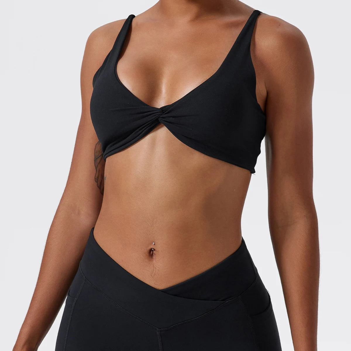 Women’s Shockproof Push-Up Sports Bra – Quick-Dry Gym Crop Top