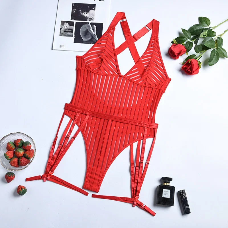 Romantic Sexy Lingerie Set for Women - Thong & Bra Set