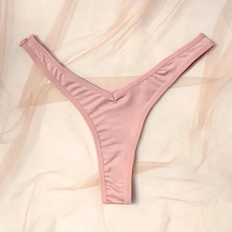 Pink thong on a light pink background