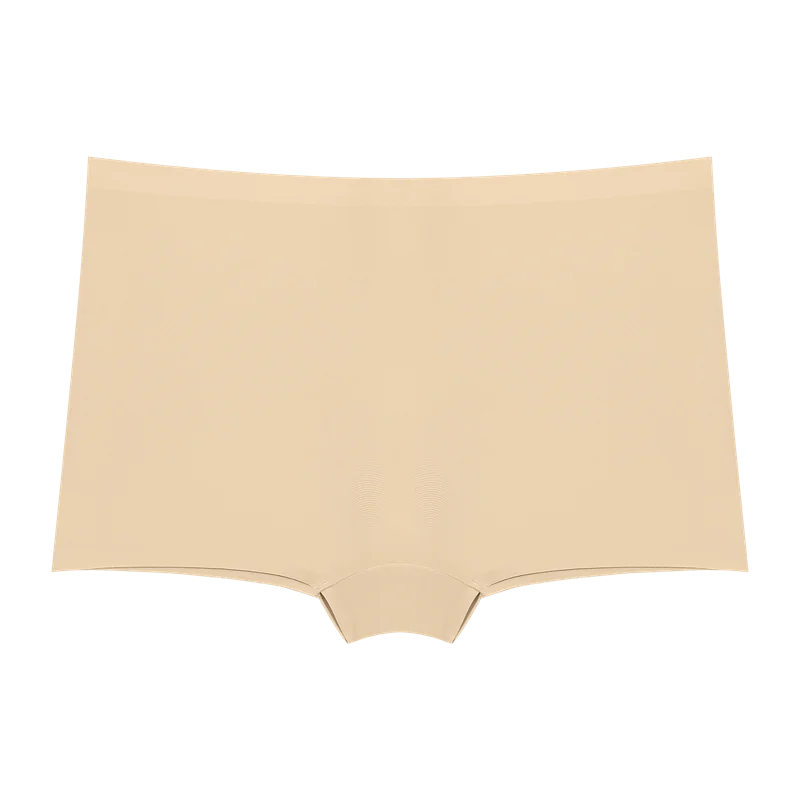 Beige underwear on a white background