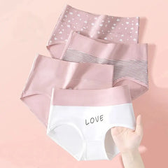 Women Cotton High Waist Briefs 4-Pack