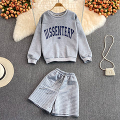 Chic Alphabet Knit Co-ord Set-