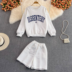 Chic Alphabet Knit Co-ord Set-