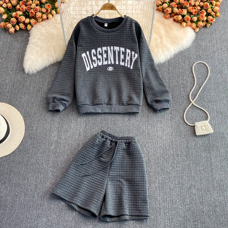 Chic Alphabet Knit Co-ord Set-