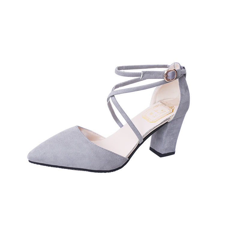 Thick Heel Pumps Comfortable Sandals