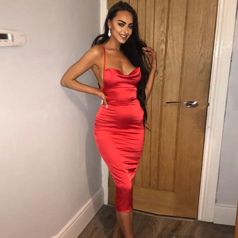 Women Body-con Long Midi Dress