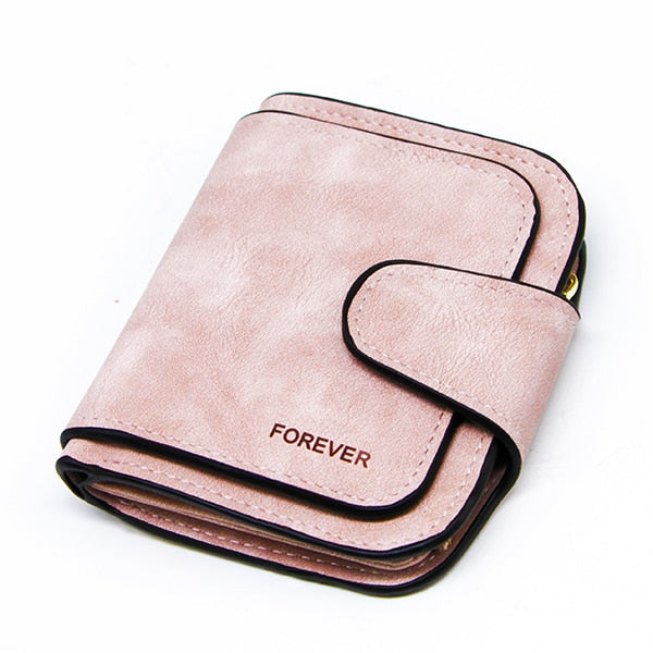 Leather Zipper Long Women Purse