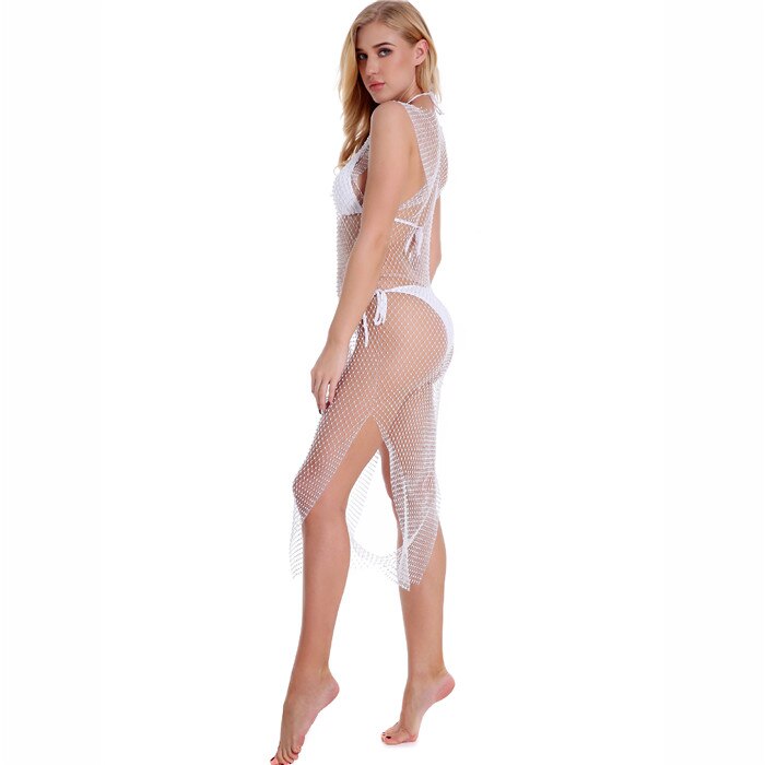 Sexy Sleeveless Fishnet Women Dresses