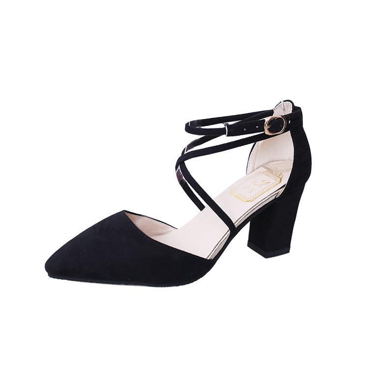Thick Heel Pumps Comfortable Sandals