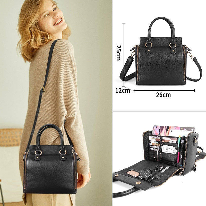 Large Genuine Leather Handbag