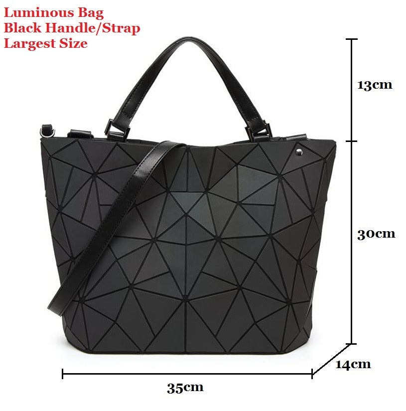 Women Geometric laser Tote Shoulder Bags