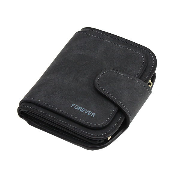 Leather Zipper Long Women Purse